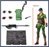 Lady Jaye from G.I. Joe - Exquisite Mini Series manufactured by Hiya Toys [Loose]