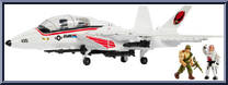 Skystriker XP-14F vs. Cobra H.I.S.S. from G.I. Joe - Basic Series manufactured by Mega Bloks [Loose]