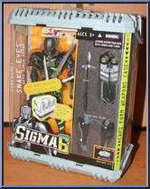 Snake Eyes (Ninja Armor) from G.I. Joe - Sigma Six - Basic Series manufactured by Hasbro [Front]