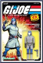 Cobra Commander (Arctic) (Cartoon) from G.I. Joe - ReAction + manufactured by Super7 [Front]