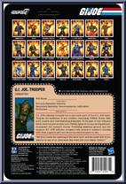 G.I. Joe Trooper (Camo Green Uniform) from G.I. Joe - ReAction Figures manufactured by Super7 [Back]