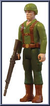 G.I. Joe Trooper (Solid Green Uniform) from G.I. Joe - ReAction Figures manufactured by Super7 [Loose]
