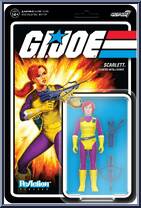 Scarlett (DIC Purple) from G.I. Joe - ReAction Figures manufactured by Super7 [Front]