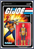 Scarlett from G.I. Joe - ReAction Figures manufactured by Super7 [Front]
