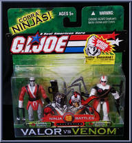 Cobra Slash / Cobra Slice from G.I. Joe - Valor vs Venom - 2-Packs manufactured by Hasbro [Front]