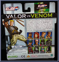 Duke / Cobra Commander (Black Cape) from G.I. Joe - Valor vs Venom - 2-Packs manufactured by Hasbro [Back]