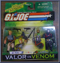 Duke / Cobra Commander (Red Cape) from G.I. Joe - Valor vs Venom - 2-Packs manufactured by Hasbro [Front]