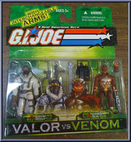 Snow Wolf / Cobra B.A.T. from G.I. Joe - Valor vs Venom - 2-Packs manufactured by Hasbro [Front]