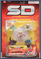 Gundam Force Set 3 from Gundam SD - Mini-Figures manufactured by Bandai [Front]