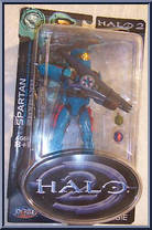 Cyan Spartan from Halo 2 - Series 7 manufactured by Joyride Studios [Front]
