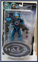Cyan Spartan from Halo 2 - Series 7 manufactured by Joyride Studios [Front]