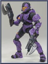 Spartan Soldier CQB (Violet) from Halo 3 - Series 3 - Multiplayer manufactured by McFarlane [Loose]