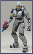 Spartan Soldier Mark VI (Silver) from Halo 3 - Series 3 - Multiplayer manufactured by McFarlane [Loose]