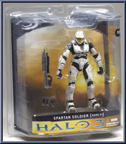 Spartan Soldier Mark VI (White) (Specialty) from Halo 3 - Series 1 - Multiplayer manufactured by McFarlane [Front]