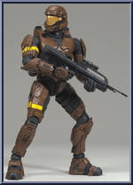 Spartan Soldier ODST (Brown) from Halo 3 - Series 3 - Multiplayer manufactured by McFarlane [Loose]