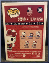 Hello Kitty (Gold Medal) (Flocked) from Hello Kitty - Pop! Vinyl Figures manufactured by Funko [Back]