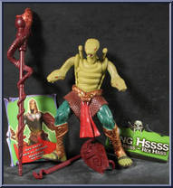 King Hssss from He-Man - 2002 Series - Snake Men manufactured by Mattel [Loose]