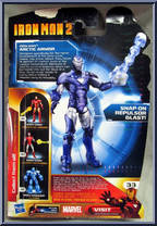 Iron Man (Arctic Armor) from Iron Man 2 - 2010 Movie - Comic Series manufactured by Hasbro [Back]