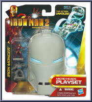 Iron Monger from Iron Man 2 - 2010 Movie - Micro Heads Mini Playsets manufactured by Hasbro [Front]