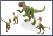 Baby T Rex & 3 Compsognathus Compy Action Figure