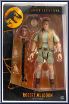 Robert Muldoon from Jurassic Park - Amber Collection - Humans manufactured by Mattel [Front]