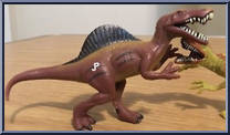 Velociraptor / Spinosaurus from Jurassic Park Dinosaurs (2004) - Dinosaur Packs manufactured by Hasbro [Loose]
