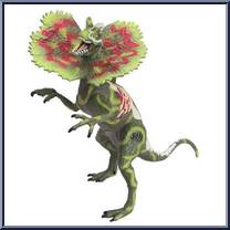 Dilophosaurus from Jurassic Park III - Electronic RE-AK A-TAK manufactured by Hasbro [Loose]