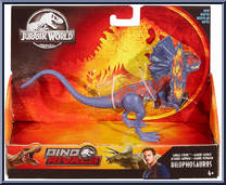 Dilophosaurus from Jurassic World - Dino Rivals - Savage Strike manufactured by Mattel [Front]