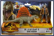 Dr. Alan Grant & Dimetrodon from Jurassic World - Dominion - Basic Series manufactured by Mattel [Front]