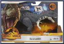 Rajasaurus (Gray) from Jurassic World - Dominion - Roar Strikers manufactured by Mattel [Front]