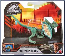 Dilophosaurus from Jurassic World - Primal Attack - Savage Strike manufactured by Mattel [Front]