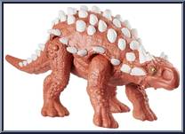 Minmi (Red) from Jurassic World - Primal Attack - Attack Pack manufactured by Mattel [Loose]