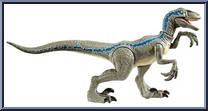 Velociraptor "Blue" from Jurassic World - Primal Attack - Savage Strike manufactured by Mattel [Loose]