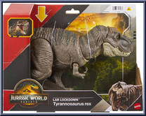 Lab Lockdown Tyrannosaurus Rex from Jurassic World - Rebirth - Dinosaurs manufactured by Mattel [Front]