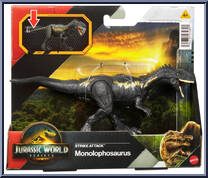 Monolophosaurus from Jurassic World - Rebirth - Strike Attack manufactured by Mattel [Front]