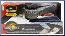 Mosasaurus from Jurassic World - Rebirth - Super Colossal manufactured by Mattel [Front]