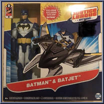 Batman & Batjet from Justice League Action - Vehicles manufactured by Mattel [Front]