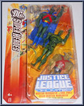 Martian Manhunter / J'onn J'onzz / Clear Martian Manhunter from Justice League Unlimited - 3-Packs - DC Super Heroes - Orange Cards manufactured by Mattel [Front]