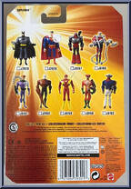 Superman (Ice Breath) from Justice League Unlimited - DC Super Heroes - Orange Cards manufactured by Mattel [Back]