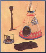 WigWam from Karl May - Accessories manufactured by Mattel [Loose]