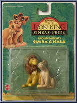 Simba & Nala from Lion King - Simba's Pride manufactured by Mattel [Front]