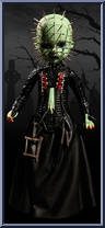 Pinhead (Glow in the Dark) from Living Dead Dolls - Hellraiser manufactured by Mezco [Loose]