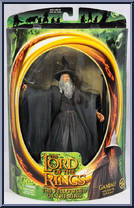 Gandalf the Grey (Light Up Staff) from Lord of the Rings - Fellowship of the Ring - Series 2 manufactured by Toy Biz [Front]