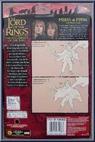 Merry & Pippin (Elven Cloaks) from Lord of the Rings - Fellowship of the Ring - Series 4 manufactured by Toy Biz [Back]