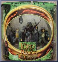 Merry and Pippin vs Moria Orc from Lord of the Rings - Fellowship of the Ring - Multi-Packs manufactured by Toy Biz [Front]