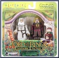 Gandalf the White / King Theoden from Lord of the Rings - Minimates - Wave 1 manufactured by Diamond Select [Front]