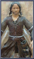 Aragorn (Battle Action) from Lord of the Rings - Trilogy - Two Towers - Series 5 manufactured by Toy Biz [Front]