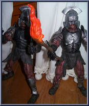 Battle Cry Uruk-Hai Warrior from Lord of the Rings - Trilogy - Two Towers - Series 5 manufactured by Toy Biz [Loose]