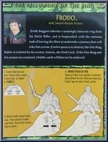 Frodo (Sword Attack Action) from Lord of the Rings - Trilogy - Fellowship of the Ring - Series 1 manufactured by Toy Biz [Back]