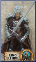 King Elendil (Sword Attack Action) from Lord of the Rings - Trilogy - Fellowship of the Ring - Series 3 manufactured by Toy Biz [Front]